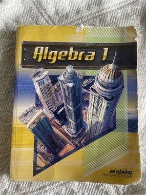 Algebra 1 Textbook second edition-no writing